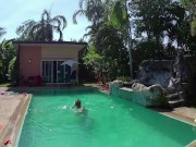 Nude poolparty! - Amateur Russian couple - Pattaya vacations 16/16