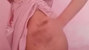 asian girl in pigtails being naughty for daddy