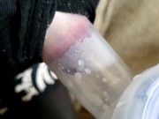 Nipple being sucked dry