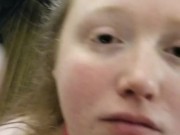 Pale 18 yo teen whore gets slapped by 42 yo husband. 13/16