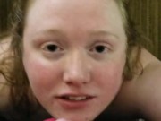 Pale 18 yo teen whore gets slapped by 42 yo husband. 6/16