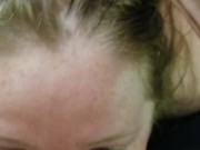 Pale 18 yo teen whore gets slapped by 42 yo husband. 7/16