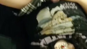 Stroking my cock in my lil skirt