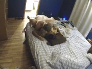 Home security footage of my husband fucking me raw 6/16