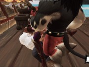 Two monster bulls were fucked by a poor girl on a ship | world warcraft 15/16