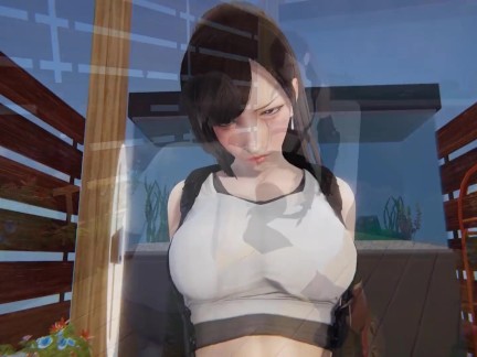 AI Syoujyo FF7 Tifa Pussy Licking Orgasm. Close up view, POV.