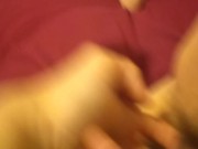  CURLY Mega HAIRY Pussy Pink Clit Clitoris Finger Penetration Giggle
