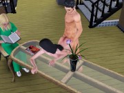 Fucked wife while mother-in-law on the table | sims 3 sex