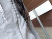 Releasing My Golden Nectar At The Bottom Of Some Creepy Stairs 15/16