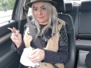 Driver taxi fuck this girl in a public station after shopping 7/16