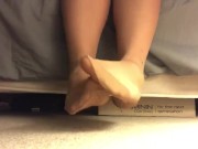 Sexy size 6 feet in nylons