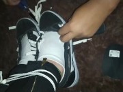 Cutting slave shoes and socks
