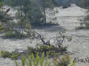 Voyeur on the beach. Pissing blonde 1/16