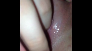 Showing my creamy pussy after cumming