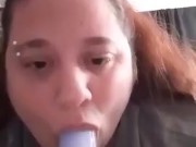 Deepthroat practice - Screenshot 16 of 16 - Dildo