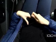 Uber driver almost caught me while I play pussy, public masturbating 5/16