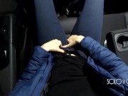 Uber driver almost caught me while I play pussy, public masturbating 7/16