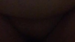 Chubby girl rides black dildo with big tits bouncing 