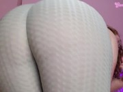 worship my big BBW booty - femdom ass worship in leggings 15/16