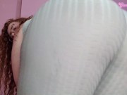 worship my big BBW booty - femdom ass worship in leggings 9/16