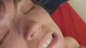 Buttons Face Close Up POV - Orgasm at 3:50