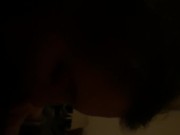 My wife and her amazing ass getting fucked and sucking on that cock . 3/16