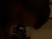 My wife and her amazing ass getting fucked and sucking on that cock . 6/16