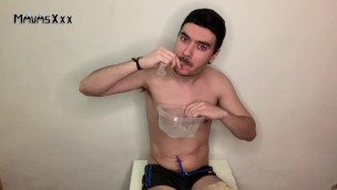 Bebiendo corrida de condon