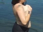 Swimming topless - Screenshot 9 of 16 - Big Tits