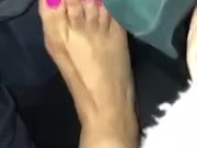 Arabian Ass in jaccuzy And foot lickong by fan in club rought tal...