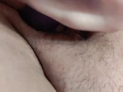 Me sucking on a purple jelly dildo then fucking myself~ 14/16