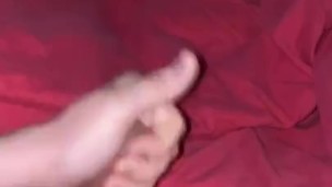 Playing with my cock until I cum on myself 
