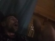 sneaking his cock wherever he finds a dark place 2/16