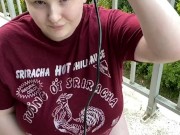 POV Big Titty BBW Shaves Her Head Outside  2/16