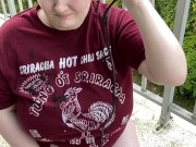 POV Big Titty BBW Shaves Her Head Outside  5/16