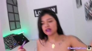 Lipstick messy fetish