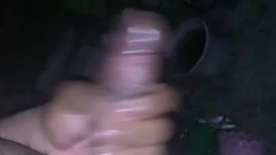 Big Black Dick Busting Outside