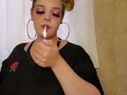 Smoking fetish huge tits 1/16