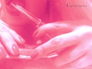 Clear heels sucking and showing feet with Carlycurvy!  14/16