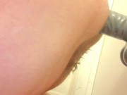 BBW Ruins Asshole With HUGE Dildo and Spews Piss from Her CAVERNOUS Cunt 15/16