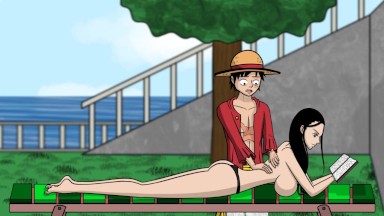 One Slice Of Lust (One Piece) v1.6 Part 3 Nico Robin Naked Body Taking Sun