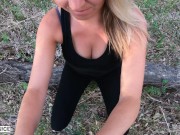 HOT MILF GETS CUM ON HER ASS OUTSIDE ON A HIKE-JAXINVENICE 1/16