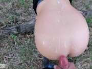 HOT MILF GETS CUM ON HER ASS OUTSIDE ON A HIKE-JAXINVENICE