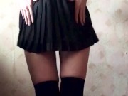 Dancing schoolgirl with beautiful legs and big ass 11/16