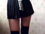 Dancing schoolgirl with beautiful legs and big ass 2/16