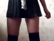 Dancing schoolgirl with beautiful legs and big ass 3/16