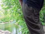 Mofo2121 peeing in the creek