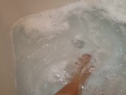 Nylon wetlook feet