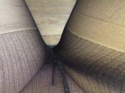 Сексуальная телка в черных колготках 6/16