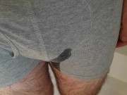 Jay wetting his boxers
